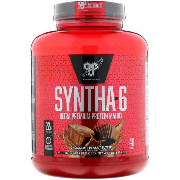 BSN, Syntha-6, Ultra Premium Protein Matrix, Chocolate Peanut Butter, 5.0 lb (2.27 kg) - The Supplement Shop
