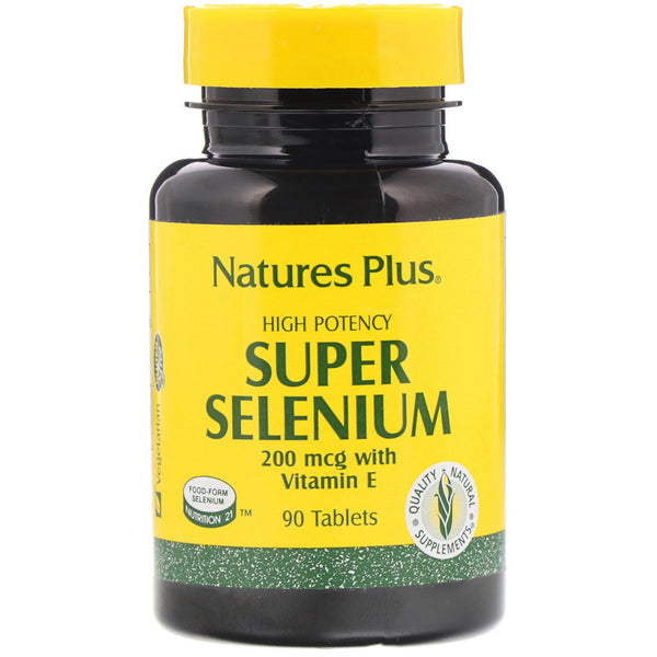 Nature's Plus, Super Selenium, High Potency, 200 mcg, 90 Tablets - The Supplement Shop