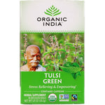 Organic India, Tulsi Tea, Green, 18 Infusion Bags, 1.21 oz (34.2 g) - The Supplement Shop