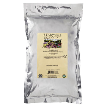 Starwest Botanicals, Organic Ashwagandha Root Powder, 1 lbs (453.6 g)