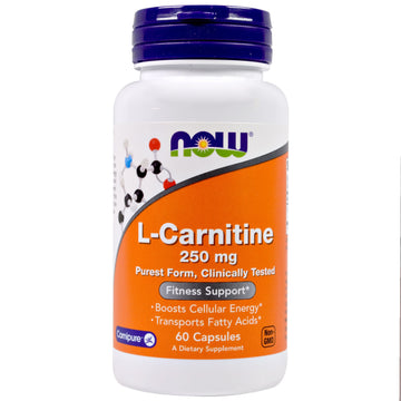 Now Foods, L-Carnitine, 250 mg, 60 Capsules