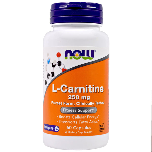 Now Foods, L-Carnitine, 250 mg, 60 Capsules - The Supplement Shop