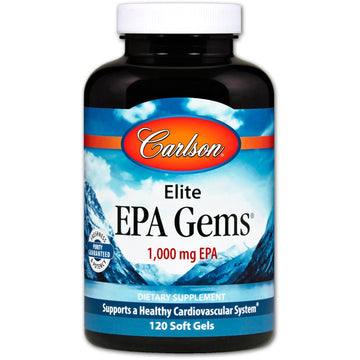 Carlson Labs, Elite EPA Gems, 1000 mg, 120 Soft Gels