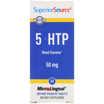 Superior Source, 5-HTP, 50 mg, 60 MicroLingual Instant Dissolve Tablets - The Supplement Shop