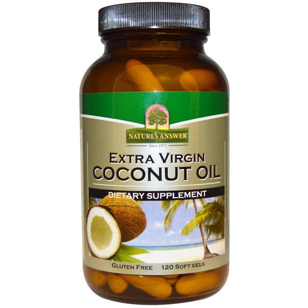Nature's Answer, Extra Virgin Coconut Oil, 120 Softgels - The Supplement Shop
