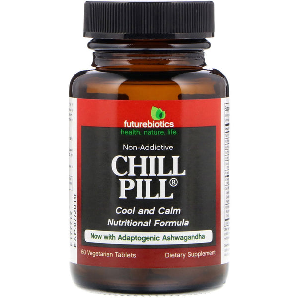 FutureBiotics, Chill Pill, 60 Vegetarian Tablets - The Supplement Shop