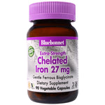 Bluebonnet Nutrition, Extra Strength Chelated Iron, 27 mg, 90 Vegetable Capsules - The Supplement Shop