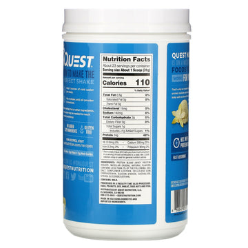 Quest Nutrition, Protein Powder, Vanilla Milkshake, 1.6 lb (726 g)