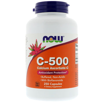 Now Foods, C-500, Calcium Ascorbate-C, 250 Capsules