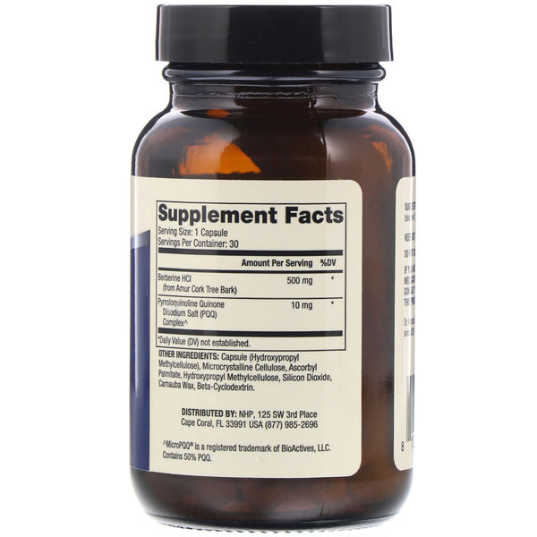 Dr. Mercola, Berberine and MicroPQQ Advanced, 30 Capsules - The Supplement Shop