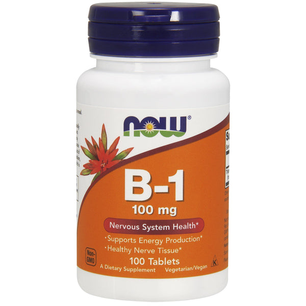 Now Foods, B-1, 100 mg, 100 Tablets - The Supplement Shop