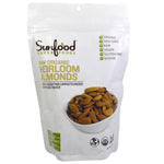 Sunfood, RAW Organic, Heirloom Almonds, 8 oz (227 g) - The Supplement Shop