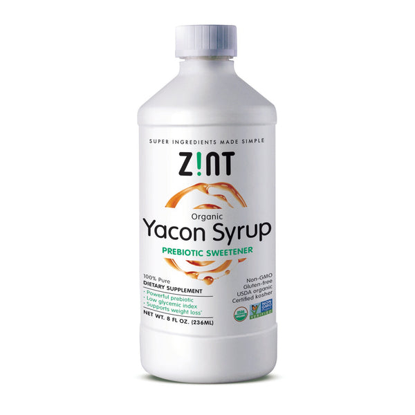 Zint, Organic Yacon Syrup, Prebiotic Sweetener , 8 fl oz (236 ml) - The Supplement Shop