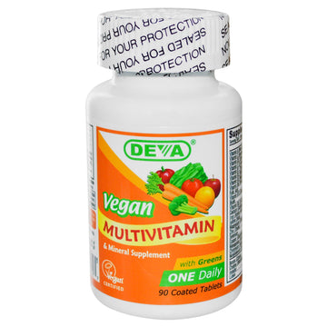 Deva, Vegan, Multivitamin & Mineral Supplement, 90 Coated Tablets