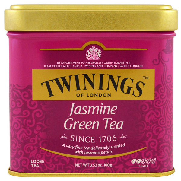 Twinings, Jasmine Green, Loose Tea, 3.53 oz (100 g) - The Supplement Shop