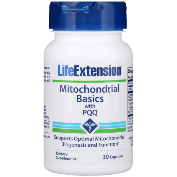 Life Extension, Mitochondrial Basics with PQQ, 30 Capsules - The Supplement Shop