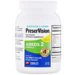 Bausch & Lomb, PreserVision, AREDS 2 Formula, Eye Vitamin & Mineral Supplement, 120 Soft Gels - The Supplement Shop