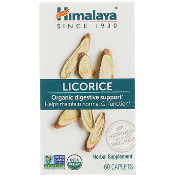 Himalaya, Licorice, Organic Digestive Support, 60 Caplets