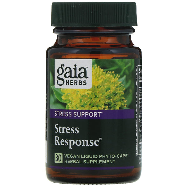 Gaia Herbs, Stress Response, 30 Vegan Liquid Phyto-Caps - The Supplement Shop