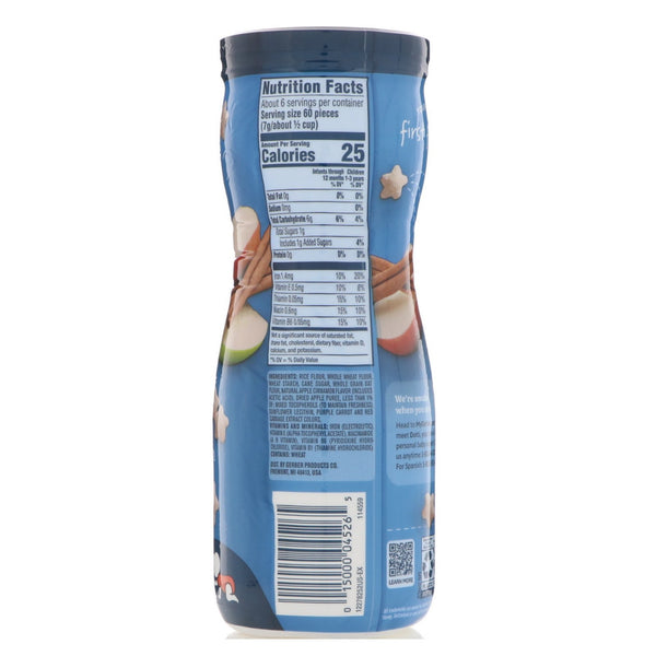 Gerber, Puffs Cereal Snack, 8+ Months, Apple Cinnamon, 1.48 oz (42 g) - The Supplement Shop