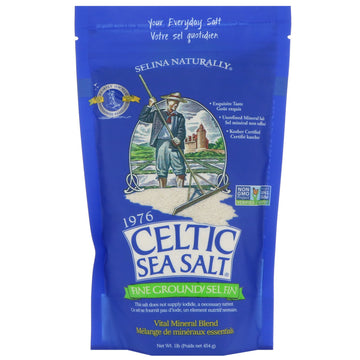 Celtic Sea Salt, Fine Ground, Vital Mineral Blend, 1 lb (454 g)