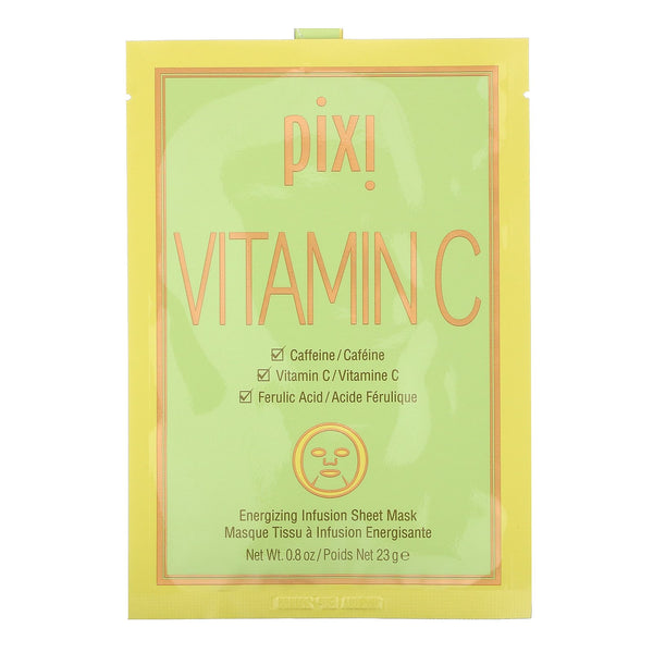Pixi Beauty, Vitamin C, Energizing Infusion Sheet Mask, 3 Sheet Masks, 0.8 oz (23 g) Each - The Supplement Shop
