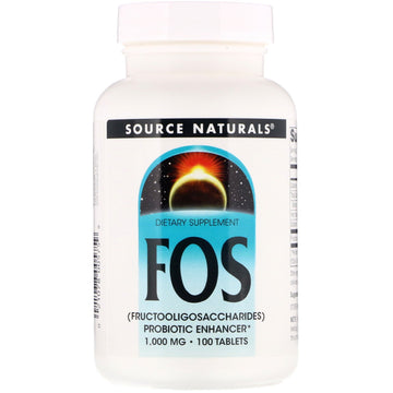 Source Naturals, FOS (Fructooligosaccharides), 1,000 mg, 100 Tablets