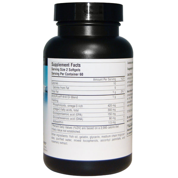Source Naturals, ArcticPure, Krill Oil, 500 mg, 120 Softgels - The Supplement Shop