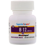 Superior Source, Methylcobalamin B-12, 5,000 mcg, 60 Tablets - The Supplement Shop