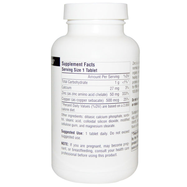 Source Naturals, Zinc, 50 mg, 250 Tablets - The Supplement Shop
