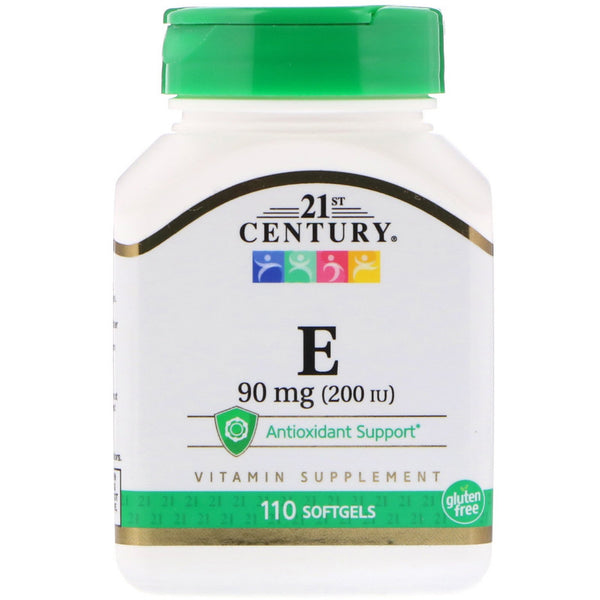21st Century, E, 90 mg (200 IU), 110 Softgels - The Supplement Shop
