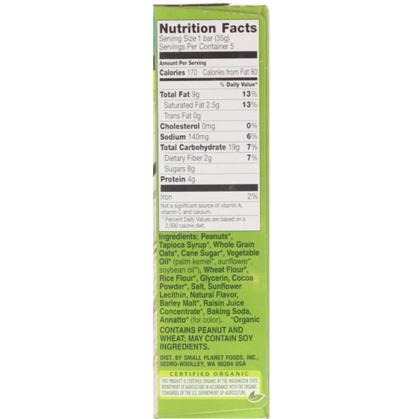 Cascadian Farm, Organic, Chewy Granola Bars, Sweet & Salty, Peanut Pretzel, 5 Bars, 1.2 oz (35 g) Each - The Supplement Shop