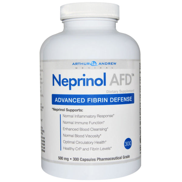 Arthur Andrew Medical, Neprinol AFD, Advanced Fibrin Defense, 500 mg, 300 Capsules - The Supplement Shop
