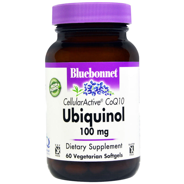 Bluebonnet Nutrition, Ubiquinol, Cellular Active CoQ10, 100 mg, 60 Veggie Softgels - The Supplement Shop