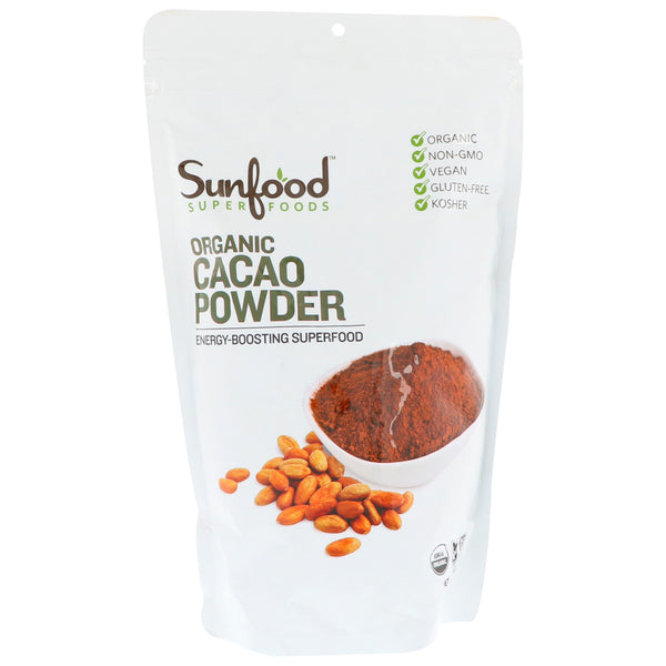 Sunfood, Organic Cacao Powder, 1 lb (454 g) - The Supplement Shop