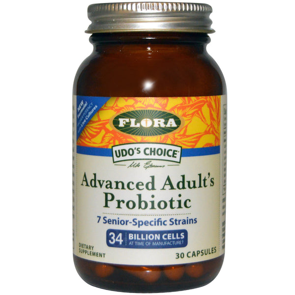 Flora, Udo's Choice, Advanced Adult's Probiotic, 30 Capsules - The Supplement Shop