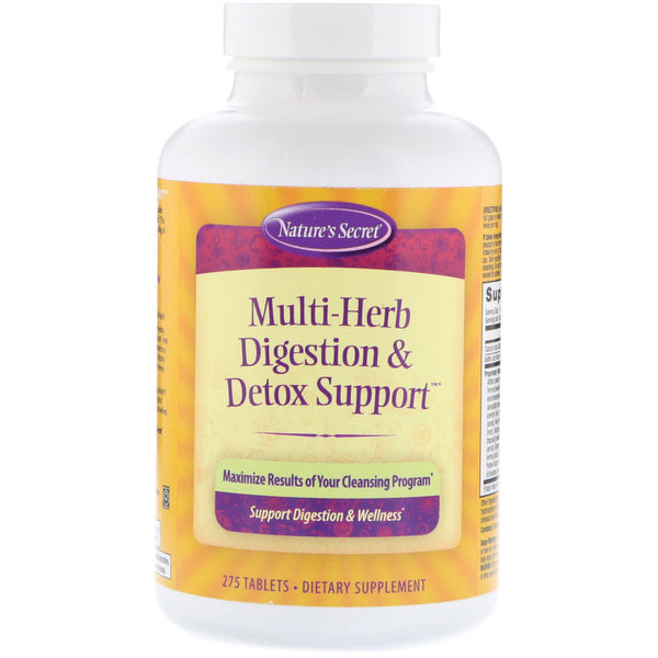 Nature's Secret, Multi-Herb Digestion & Detox Support, 275 Tablets - The Supplement Shop