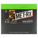 MET-Rx, Big 100, Meal Replacement Bar, Crispy Apple Pie, 9 Bars, 3.52 oz (100 g) Each - The Supplement Shop