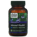 Gaia Herbs, Adrenal Health, Nightly Restore, 60 Vegan Liquid Phyto-Caps - The Supplement Shop