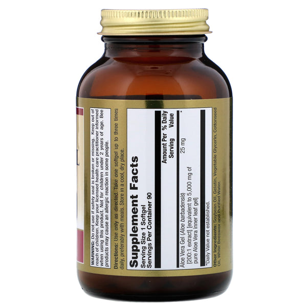 LifeTime Vitamins, Aloe Vera Gel Concentrate, 5,000 mg, 90 Softgels - The Supplement Shop