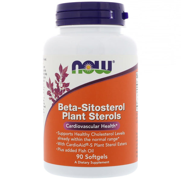 Now Foods, Beta-Sitosterol Plant Sterols, 90 Softgels - The Supplement Shop