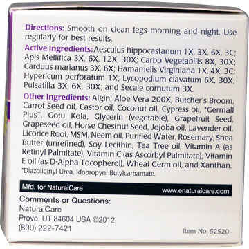 NaturalCare, Ultra Vein-Gard Cream, 2.25 oz (64 g)