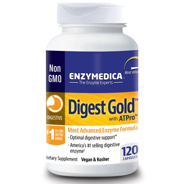 Enzymedica, Digest Gold with ATPro, 120 Capsules - The Supplement Shop