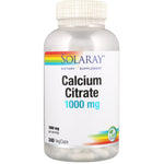 Solaray, Calcium Citrate, 1,000 mg, 240 VegCaps - The Supplement Shop
