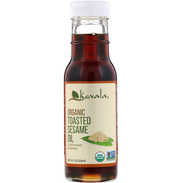 Kevala, Organic Toasted Sesame Oil, 8 fl oz (236 ml) - The Supplement Shop