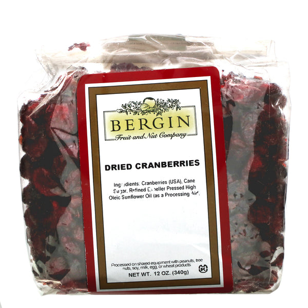 Bergin Fruit and Nut Company, Dried Cranberries, 12 oz (340 g) - The Supplement Shop
