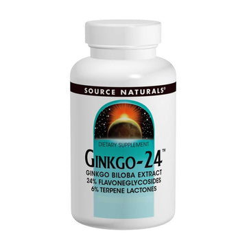 Source Naturals, Ginkgo-24, 120 mg, 120 Tablets
