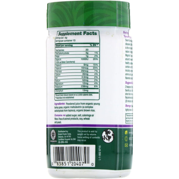 Green Foods , Green Magma, Barley Grass Juice, 2.8 oz (80 g) - The Supplement Shop