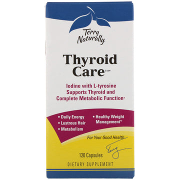 EuroPharma, Terry Naturally, Thyroid Care, 120 Capsules