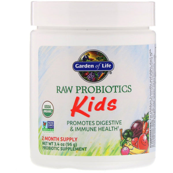 Garden of Life, RAW Probiotics, Kids, 3.4 oz (96 g) - The Supplement Shop